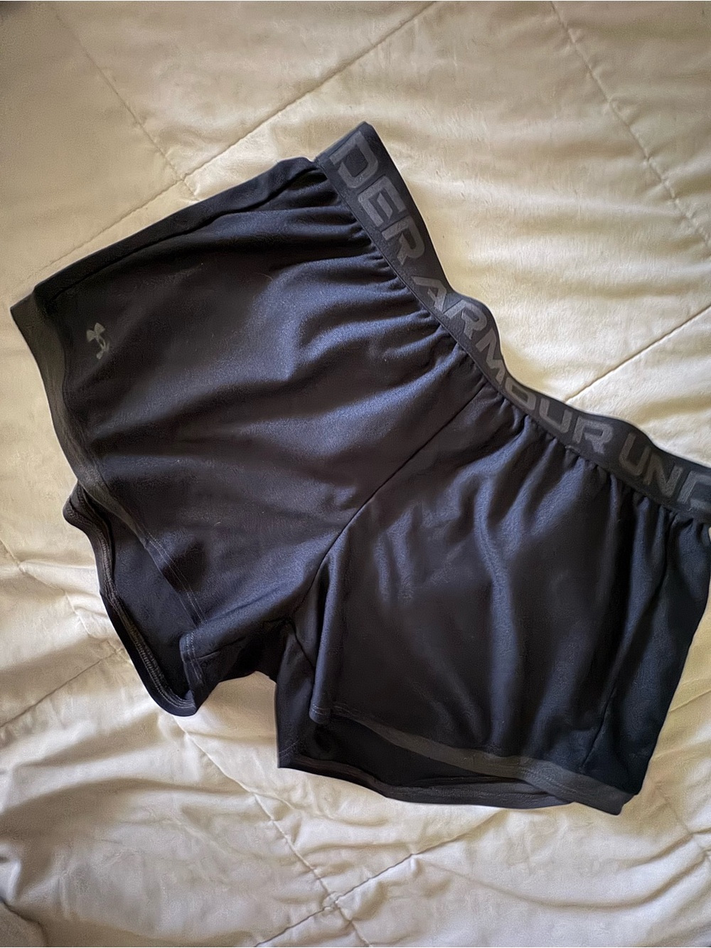 LG Black Women's Athletic Shorts with Branded Waistband
